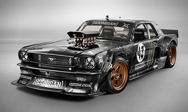 美国改装汽车零件展 SEMA SHOW 展出漂移大师 KEN BLOCK 座驾 1965 FORD MUSTANG